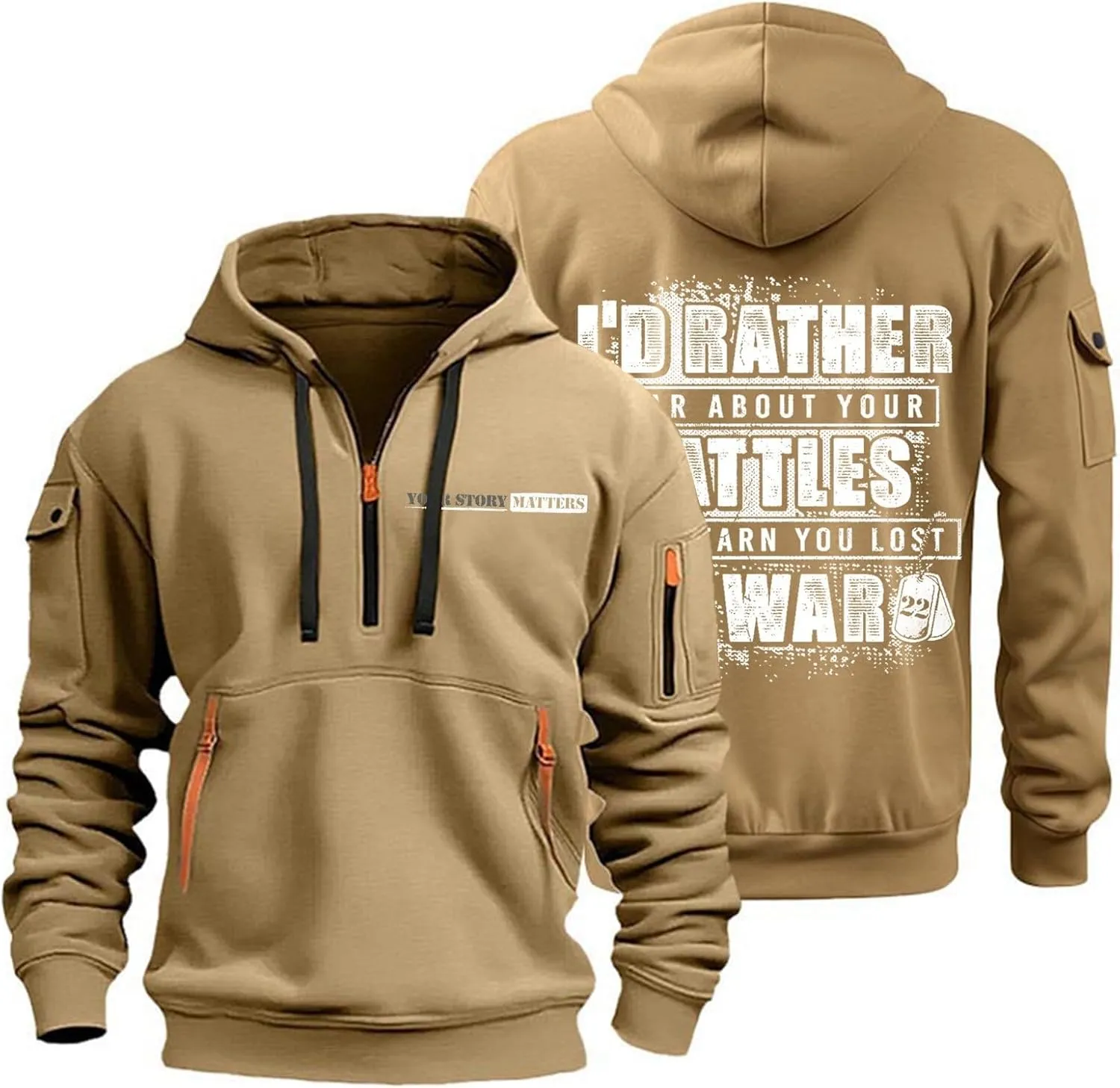 Mens Oversized Long Sleeve Zip Up Hoodies Casual Winter Crew Neck Trendy Y2K Graphic Sweatshirt Work Pullover