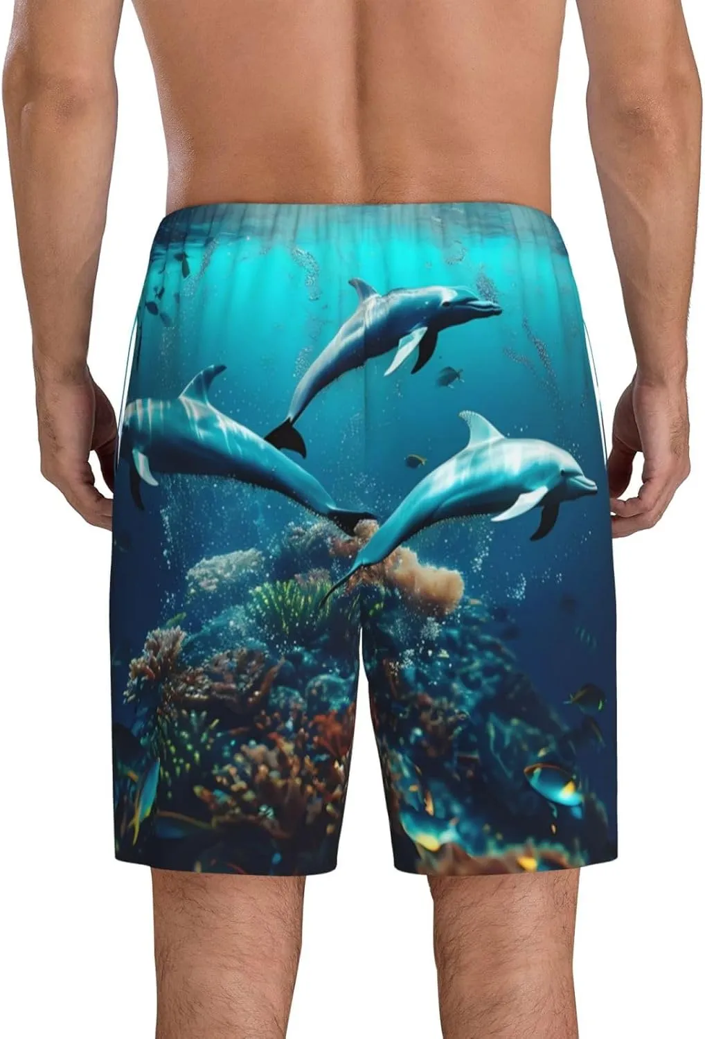 mens pajama pants - Hawaiian Ship Dolphin Comfy Sleep Shorts Mens Pajama shorts, mens lounge shorts pj pants