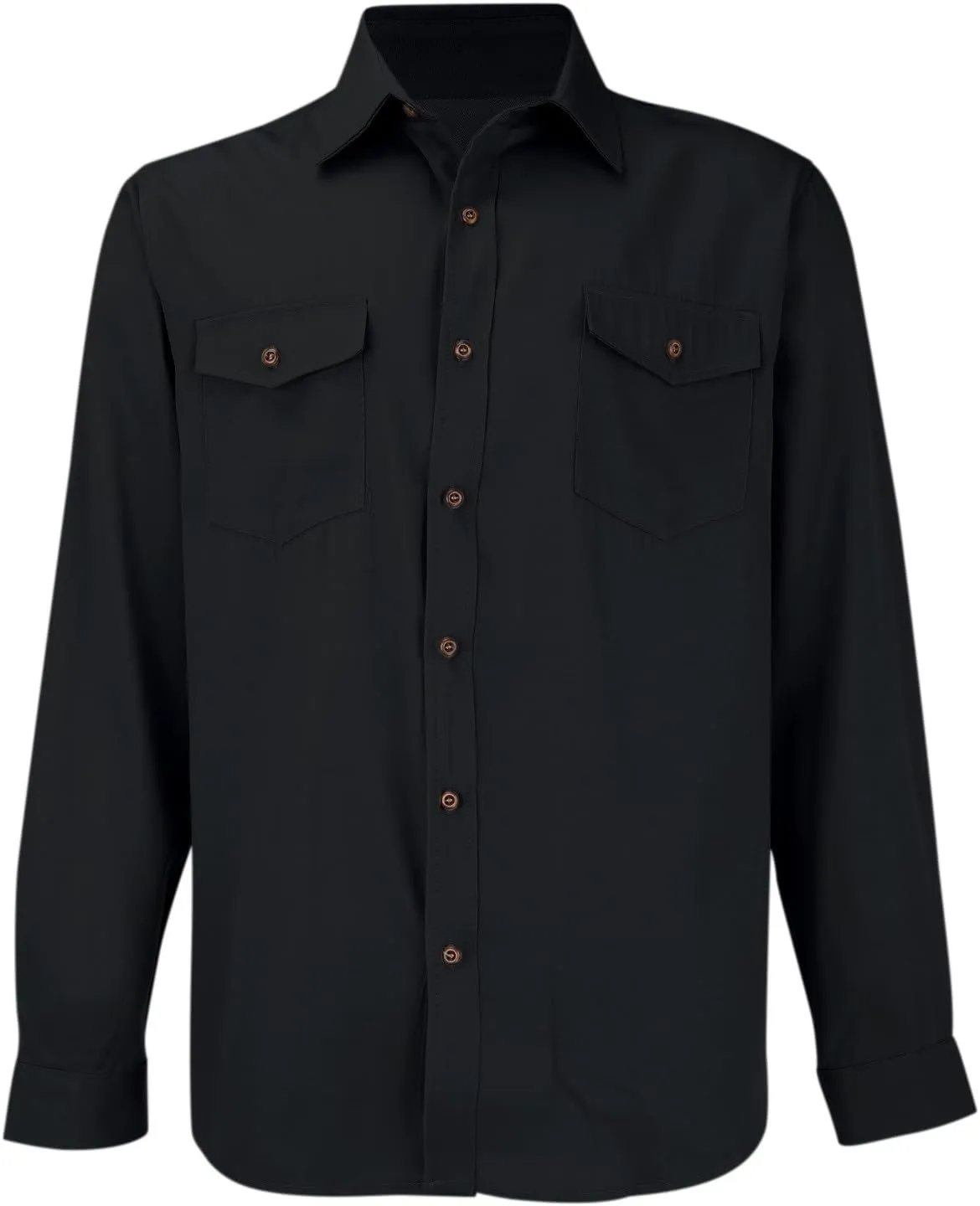 Men's Regular Fit Denim Button Down Shirts Casual Chambray Long Sleeve Lightweight Tops Casual Spread Collar