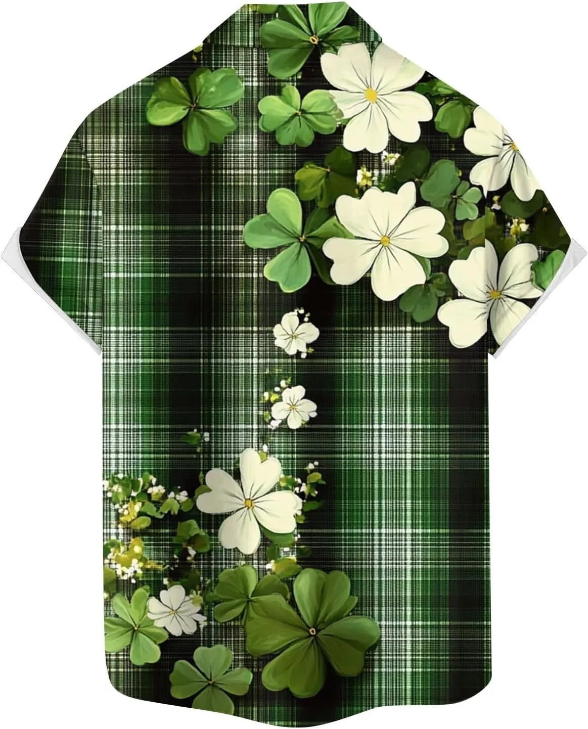 Mens Short Sleeve Shirts Hawaii Print Tops Casual Button Down Shirts for Men Beach Summer Vacation Wedding Tops