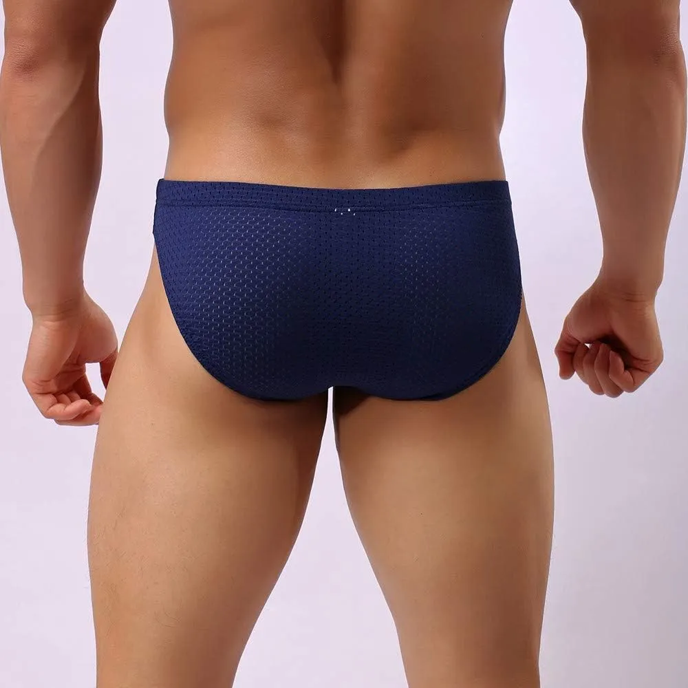 Mens Underwear Breathable Brief Mesh Boxer Sport Sexy Mens Underwear Underpants Shorts Fashion Men's underwear