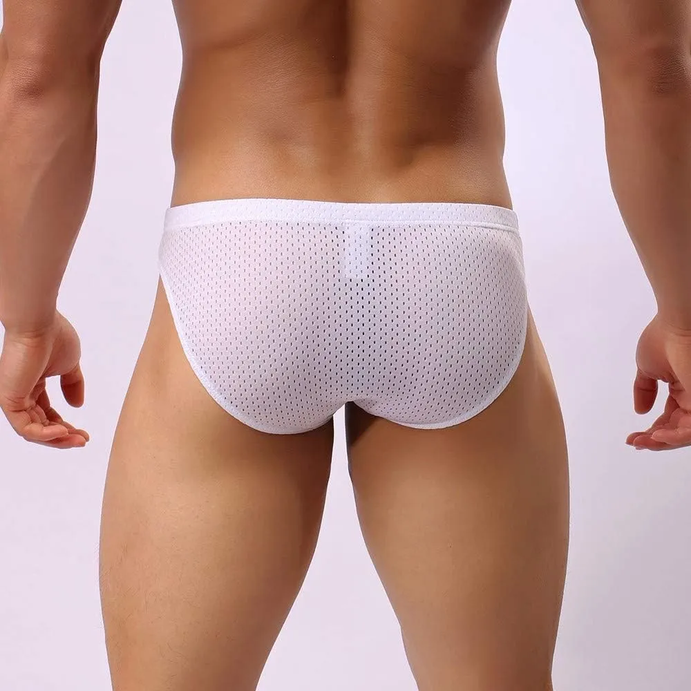 Mens Underwear Breathable Brief Mesh Boxer Sport Sexy Mens Underwear Underpants Shorts Fashion Men's underwear