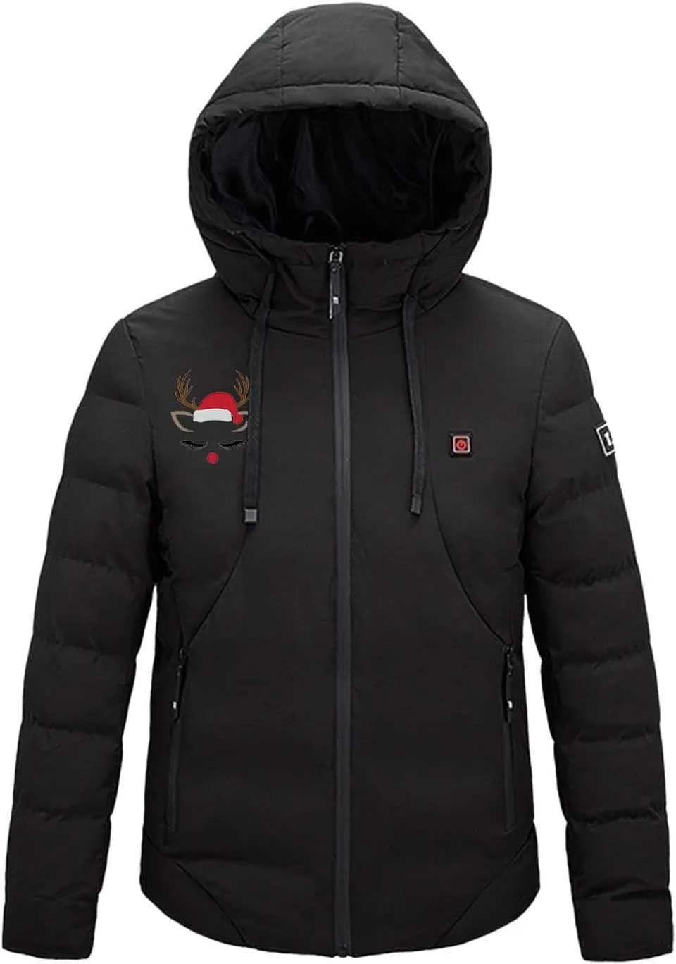 Men's Warm Puffer Jacket Men's Autumn and Winter Simple Comfortable Warm Plus Size Hooded Medium Warm Winter Coats