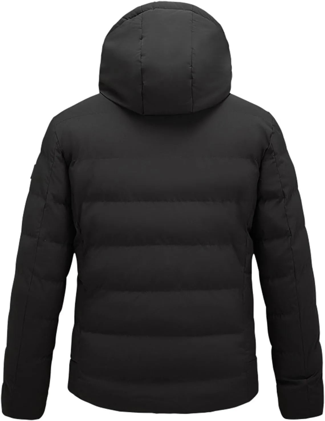 Men's Warm Puffer Jacket Men's Autumn and Winter Simple Comfortable Warm Plus Size Hooded Medium Warm Winter Coats