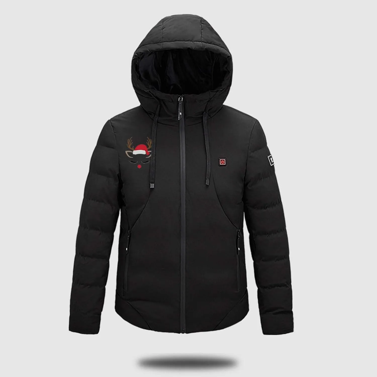 Men's Warm Puffer Jacket Men's Autumn and Winter Simple Comfortable Warm Plus Size Hooded Medium Warm Winter Coats