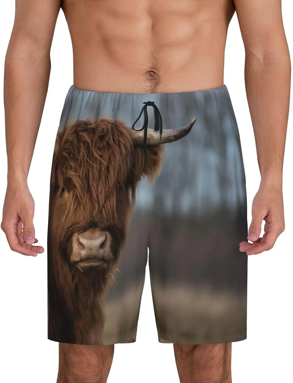 Novastar Mens Pajama Pants - Yak (6) Sleep Comfy Shorts Mens Pajama Shorts, Pj Pants for Mens Lounge Shorts