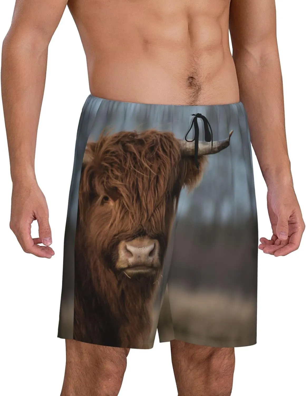 Novastar Mens Pajama Pants - Yak (6) Sleep Comfy Shorts Mens Pajama Shorts, Pj Pants for Mens Lounge Shorts