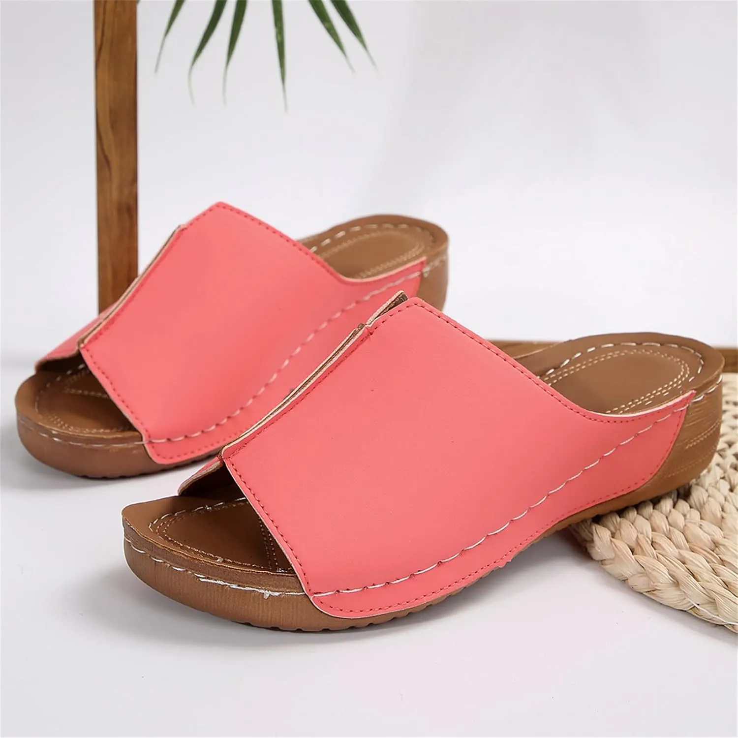 Orthopedic Sandals For Women Dressy Summer Casual Arch Support Comfortable Orthotic Flat Slides Flip Flops Slippers Sandalias
