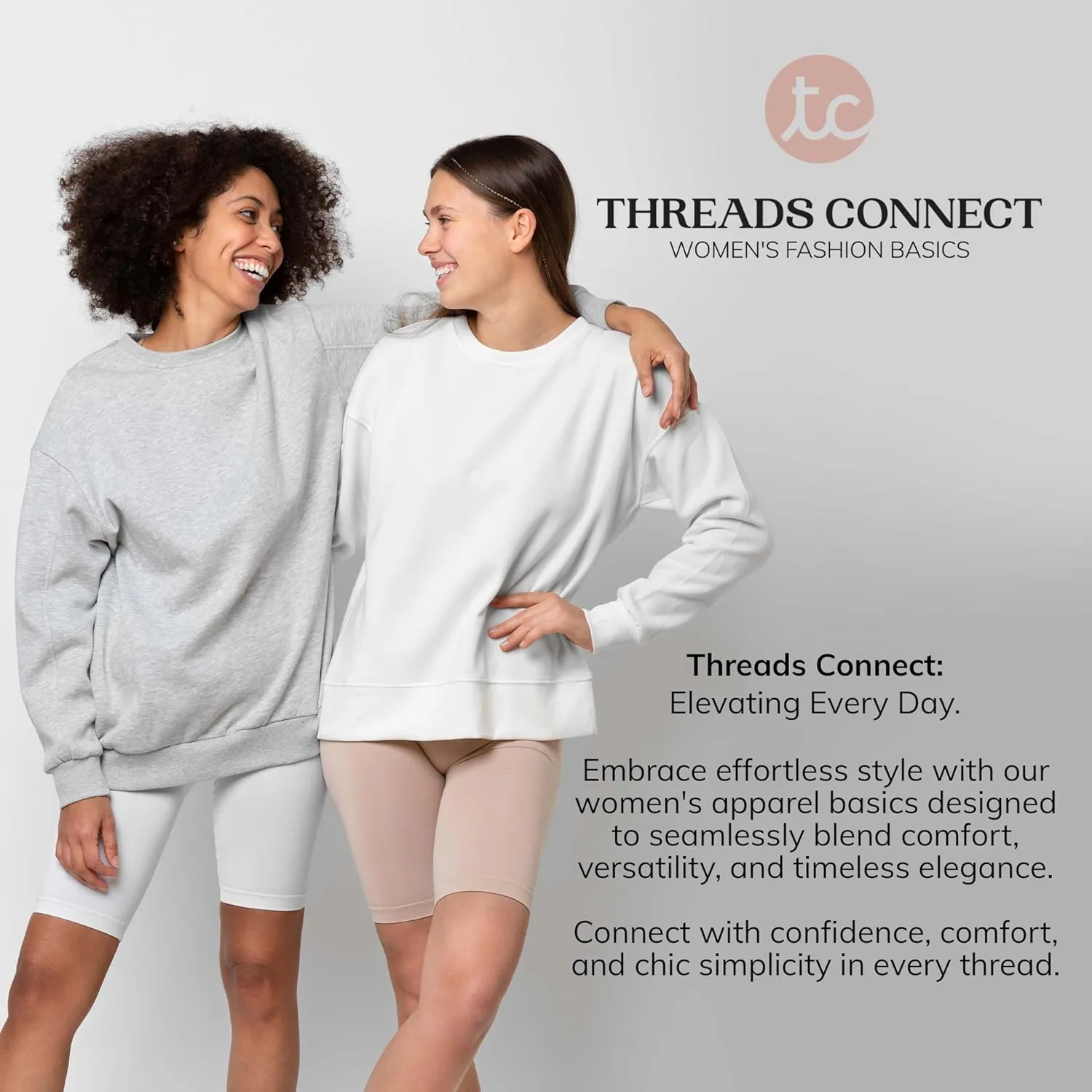 Oversized Sweatshirt for Women ?C Crewneck Fleece Pullover Soft Trendy Sweatshirt