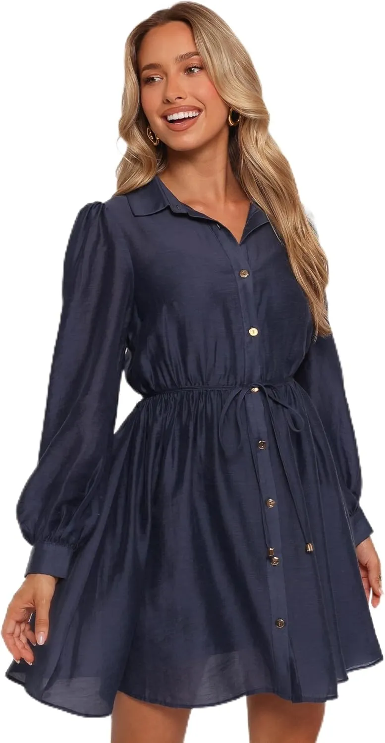Petal & Pup Women's Everett Long Sleeve Mini Dress