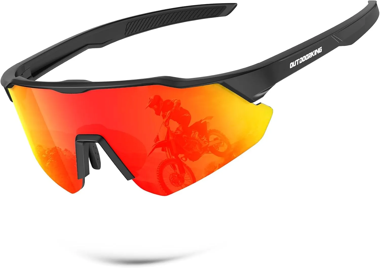 Polarized-Sunglasses-Men Sports Sun-Glasses Mens-Sunglasses: UV400 Protection for Cycling Fishing Golf