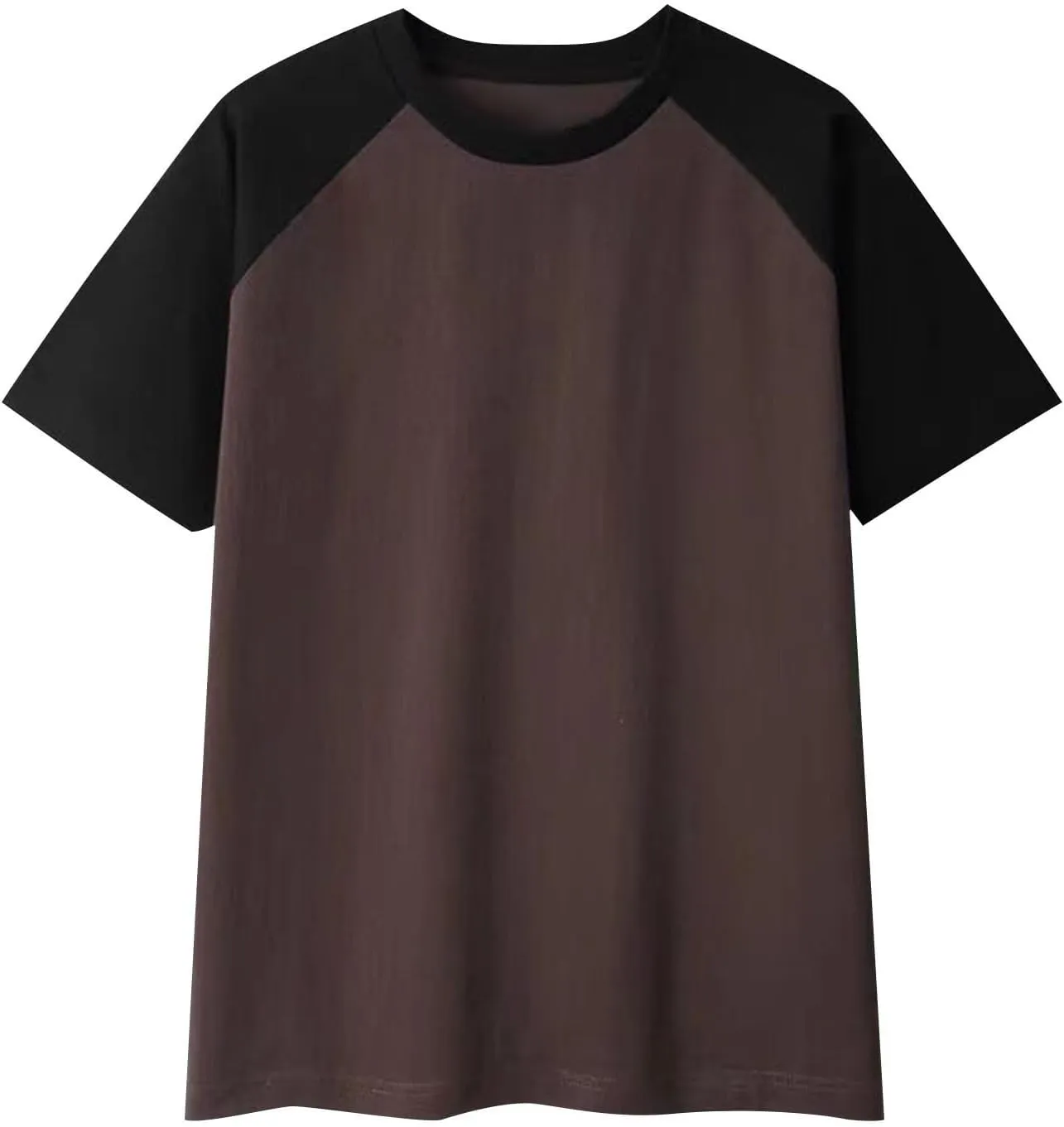 Raglan Shirt Men Short Sleeve Stylish Casual Crewneck T-Shirts Summer Fashion Workout Athletic Fitness Tee Shirts