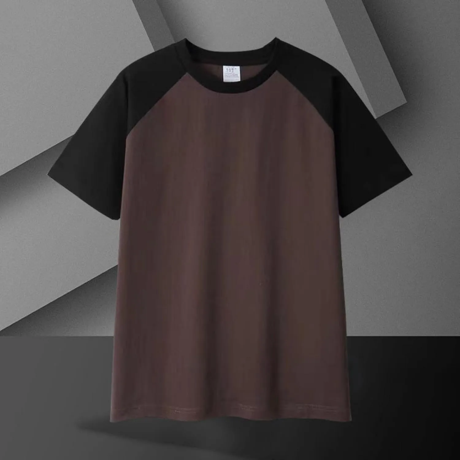 Raglan Shirt Men Short Sleeve Stylish Casual Crewneck T-Shirts Summer Fashion Workout Athletic Fitness Tee Shirts