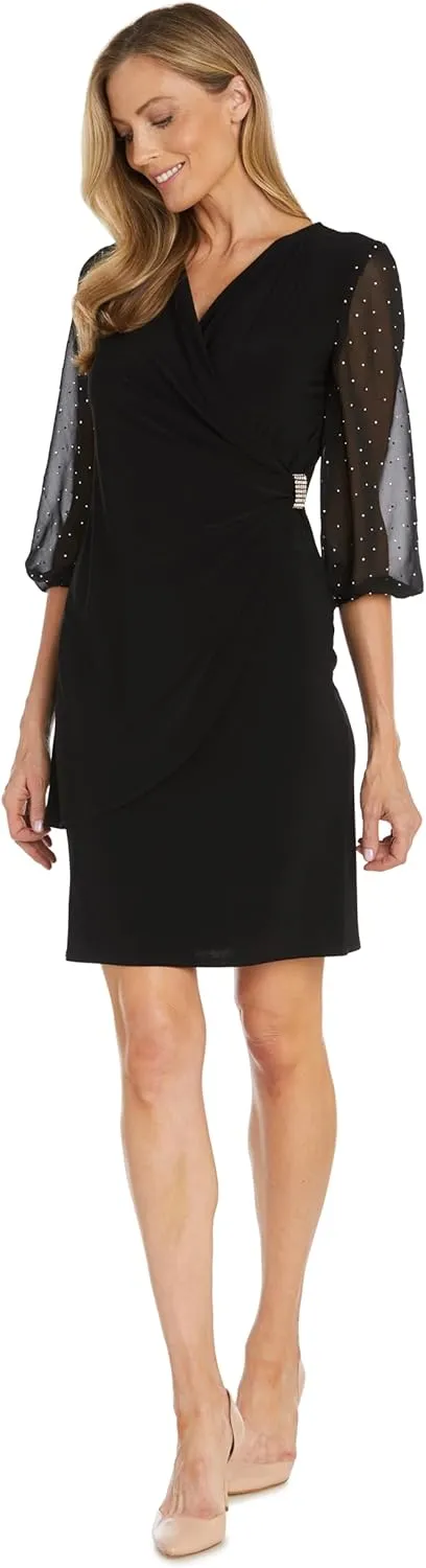 R&M Richards Women's Chteau Lumire Beaded Gown