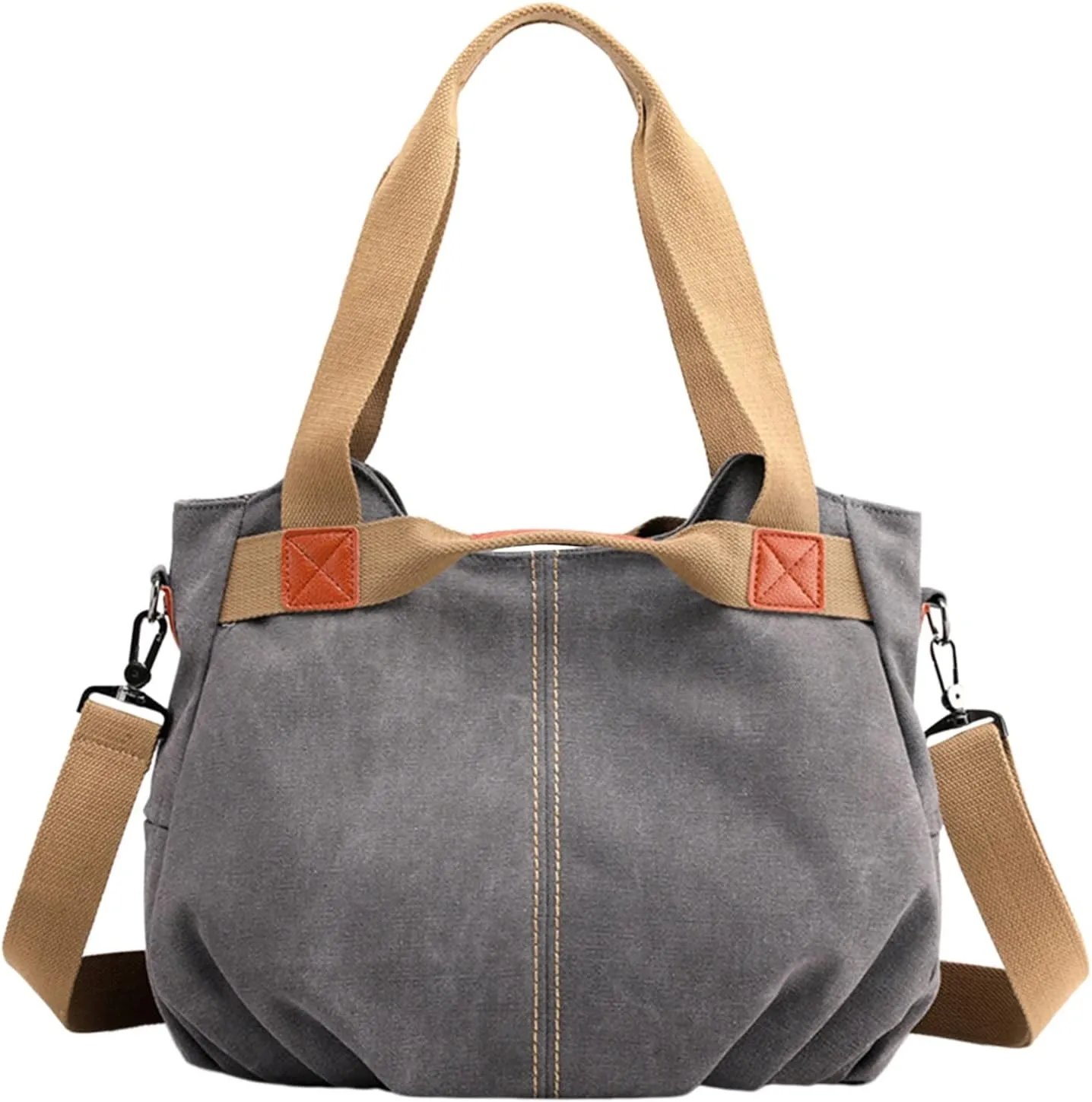 Retro Fashion One Shoulder Crossbody Women's Bag Large Capacity Fashion Handbag Women's Simple (Grey, One Size)