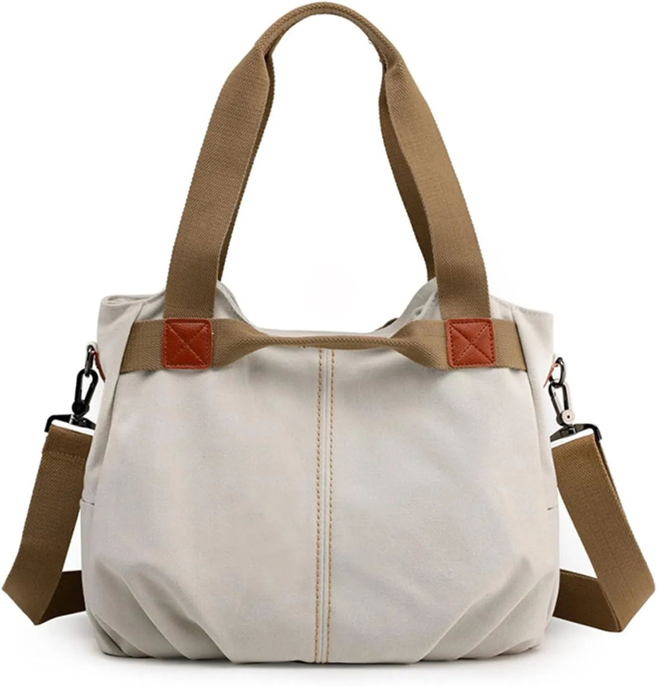 Retro Fashion One Shoulder Crossbody Women's Bag Large Capacity Fashion Handbag Women's Simple (White, One Size)