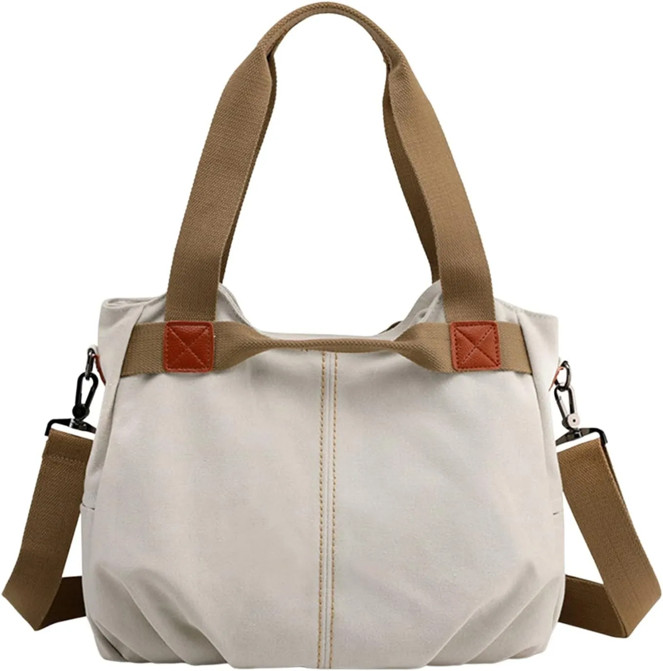 Retro Fashion One Shoulder Crossbody Women's Bag Large Capacity Fashion Handbag Women's Simple (White, One Size)