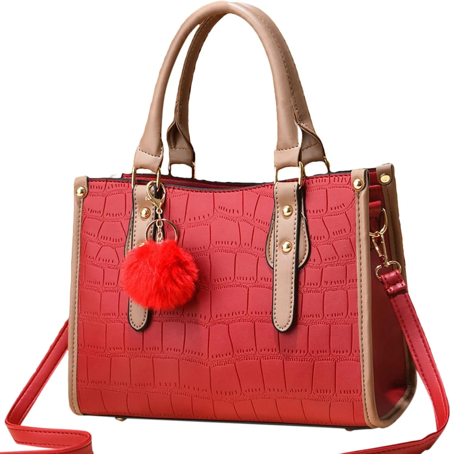 Shoulder Bag for Women Womens Fashion Tote Bag Handbags Ladies Purse Satchel Shoulder Bags Tote Leather Bag