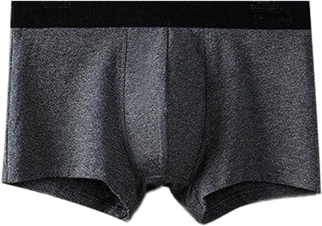 Soft Cotton Boxer Briefs for Men Lightweight Breathable Comfort Moisture Wicking Close Fitting Front Pouch Underwear