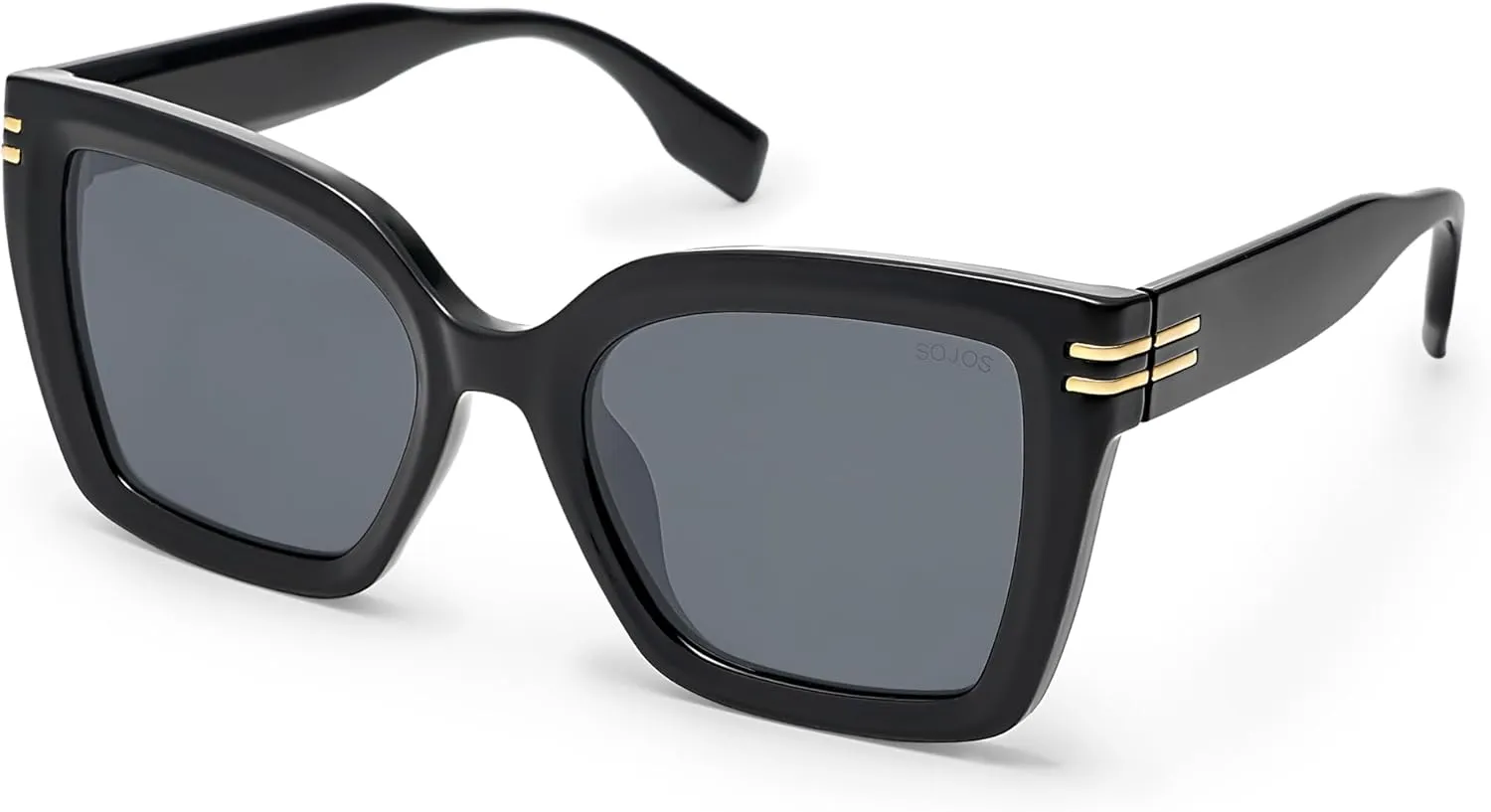 SOJOS Retro Oversized Polarized Cat Eye Sunglasses Womens Vintage Shades Trendy Stylish Sunnies SJ2291