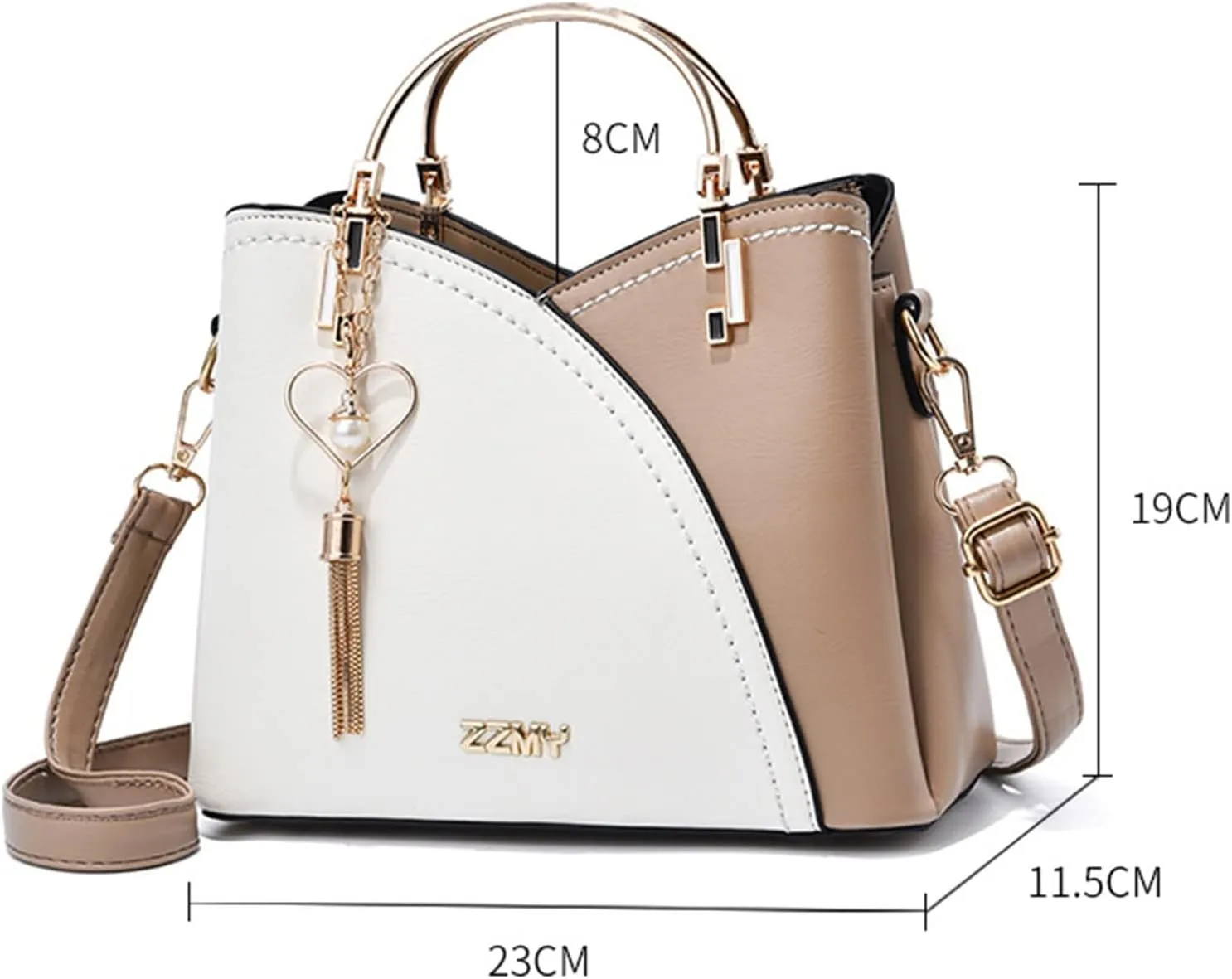 Spring And Summer Trendy Bags Ladies Handbag Shoulder Messenger Bags Fashion Womens Huge Messenger Bag (Black, One Size)