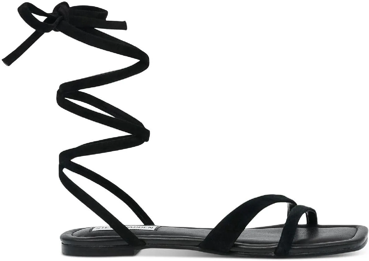Steve Madden Womens Garvan Suede Strappy Gladiator Sandals