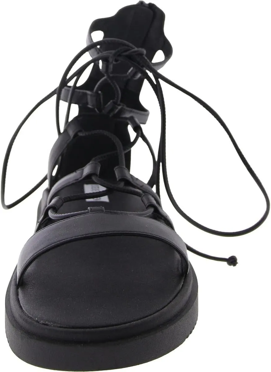 Steve Madden Womens Leather Strappy Gladiator Sandals