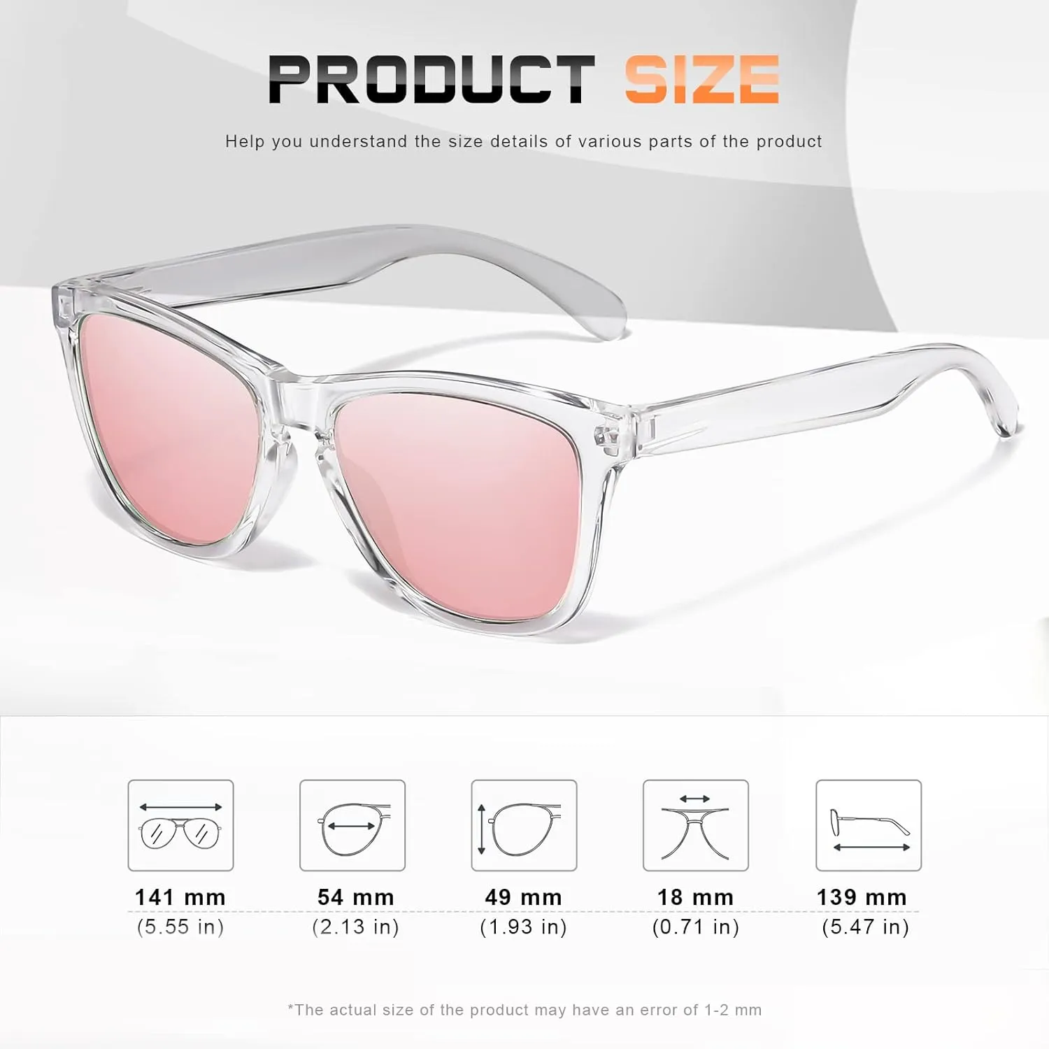 Sunglasses Womens Polarized Sunglasses for Women Trendy Designer Mirrored UV400 Protection Sun Glasses