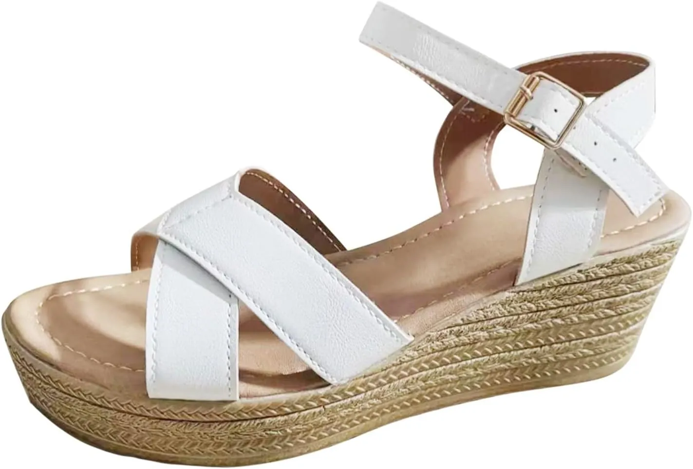 Temperament Thick Bottom Sandals for Women Womens Summer Open Toe Wedges Sandal Breathable Casual Sandals