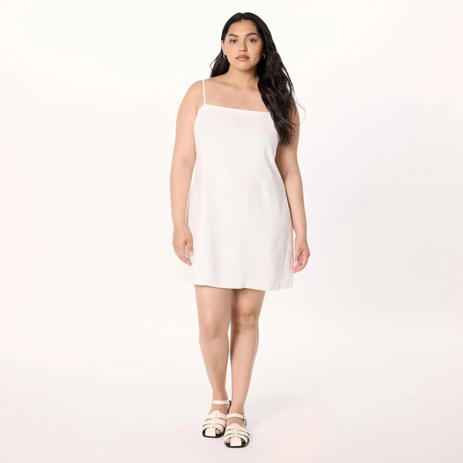 The Drop Women's Seville Linen Mini Shift Dress