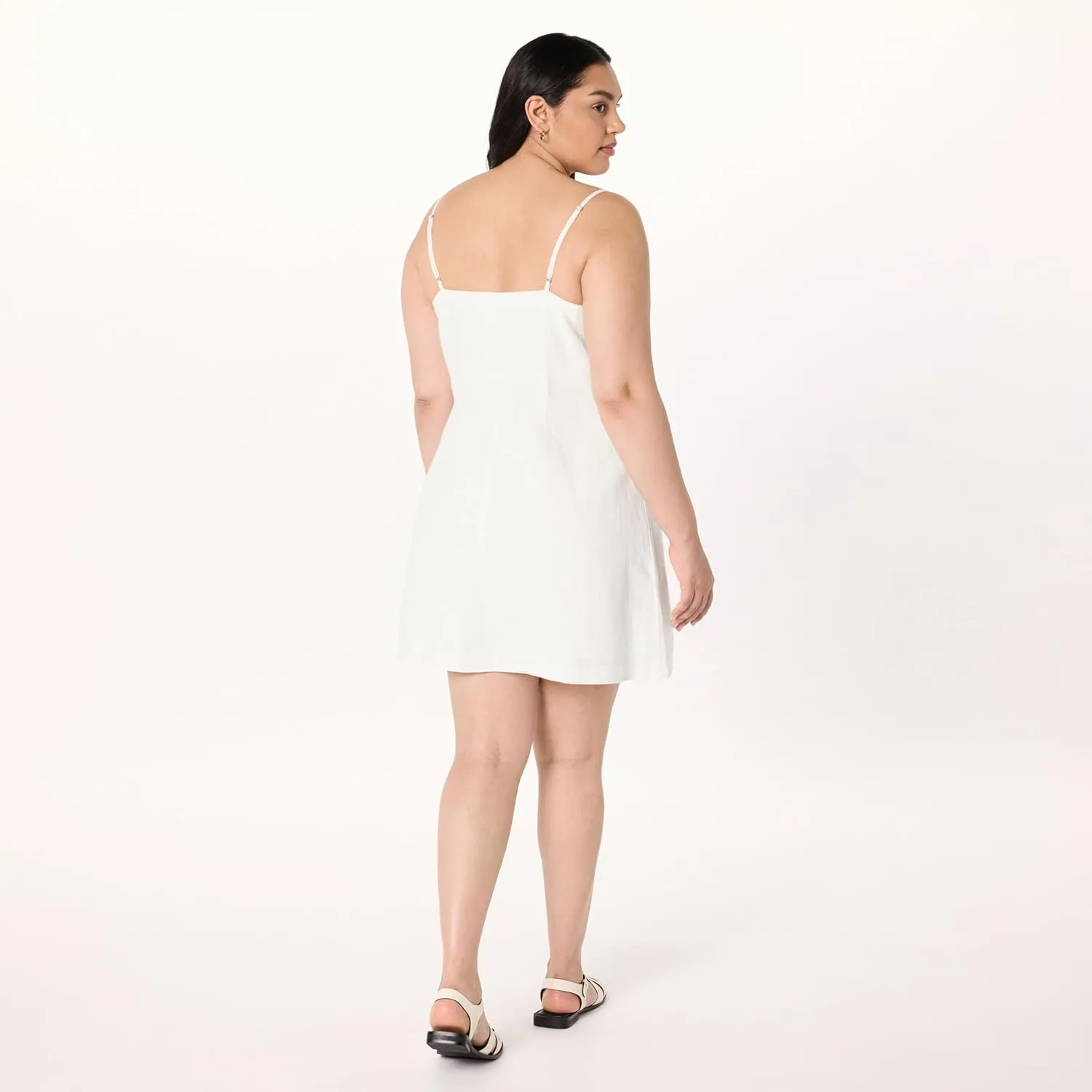 The Drop Women's Seville Linen Mini Shift Dress