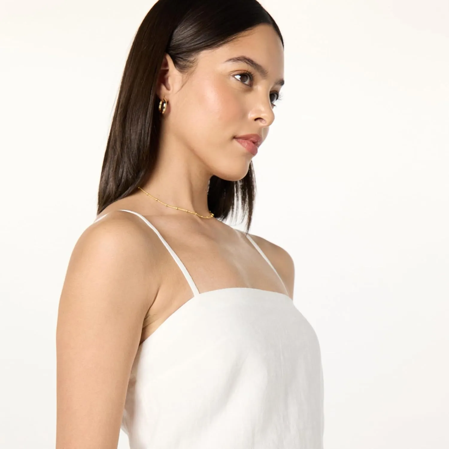 The Drop Women's Seville Linen Mini Shift Dress