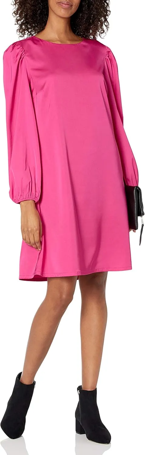 The Drop Women's @shopdandy Belted Silky Stretch Dress