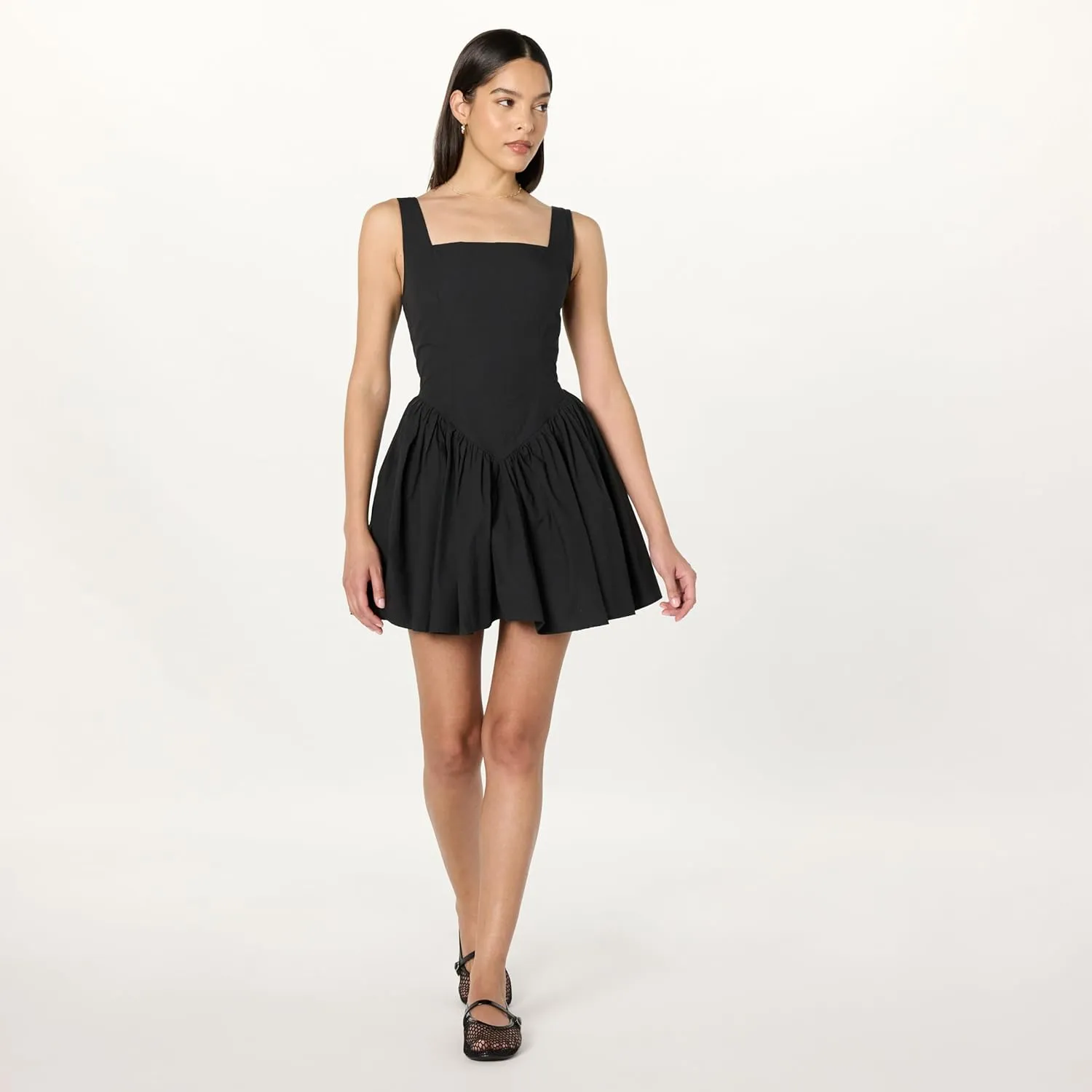 The Drop Women's V-Front Ballet Mini Dress