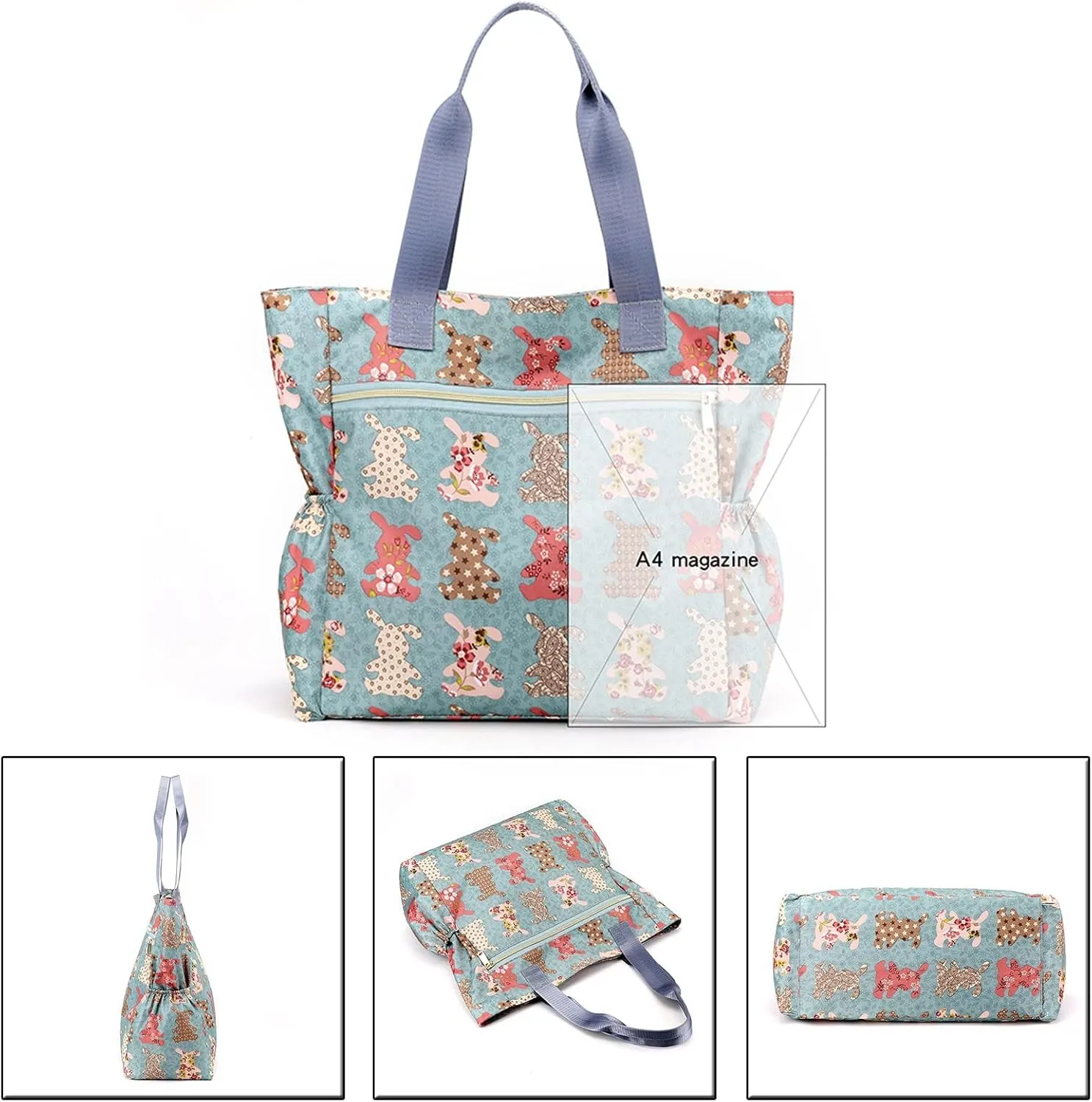 Tote Bag For Women Large Lightweight Nylon Shoulder Handbags And Travel Work Purse Woman Handbags