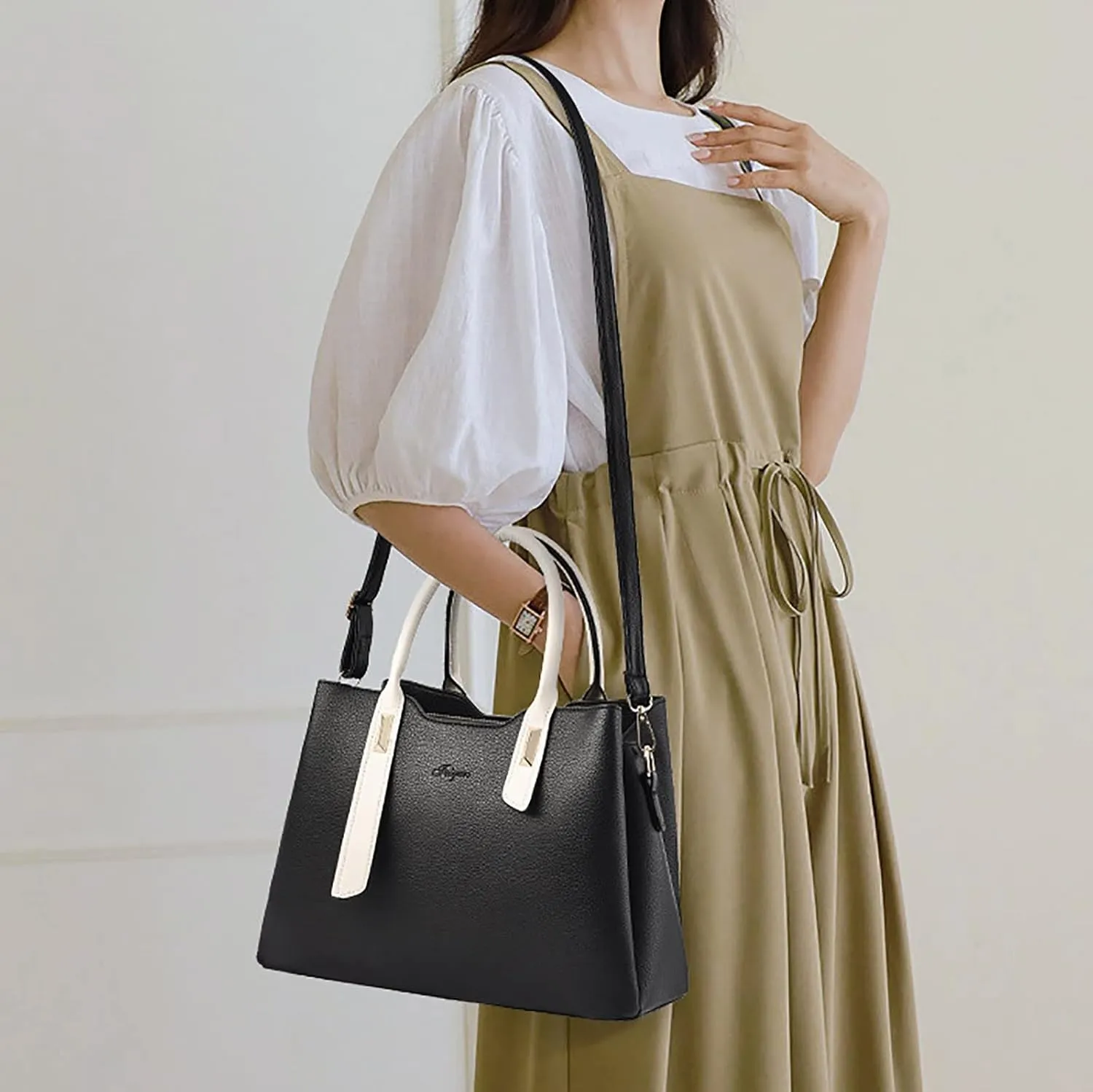 Tote Leather Bag For Women Fashion Handbags Ladies Purse Satchel Shoulder Bags Small Canvas Tote Bag