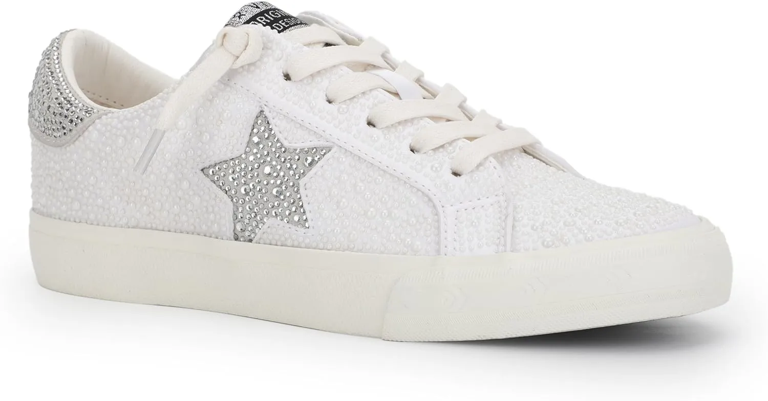 Vintage Havana Grande Womens Fashion Sneakers | Star Tennis Shoes Womens | Low Top Slip On | Walking Comfortable Casual