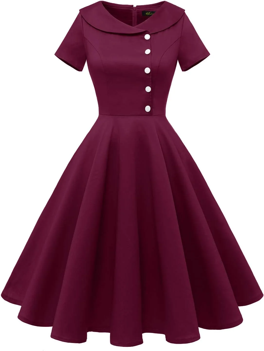 Wedtrend Women's 1950s Vintage Audrey Hepburn Style Cocktail Swing Dresses