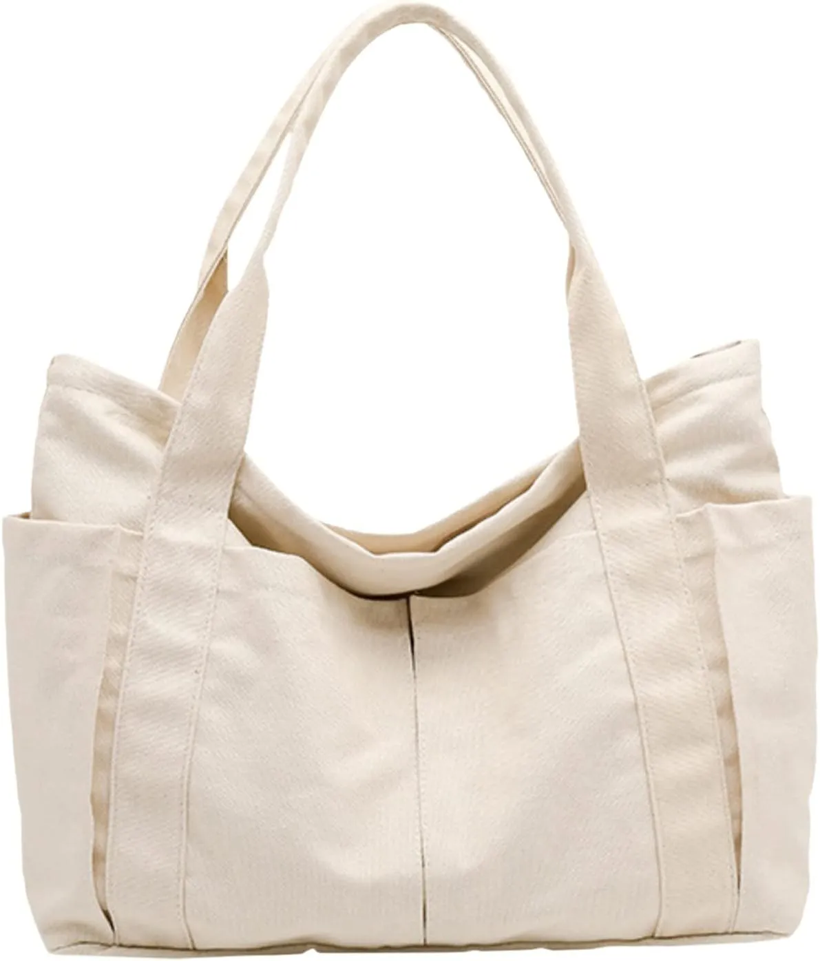 Women Canvas Shoulder Bags Retro Casual Handbags Work Bags Tote Purses Leather Clutch Purse Wallet