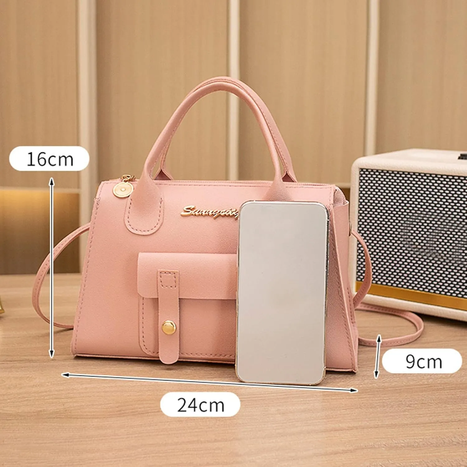 Women Messenger Bag Fashion New Pattern Solid Simple Handbag Shoulder Bags Purpose High Capacity (Beige, One Size)