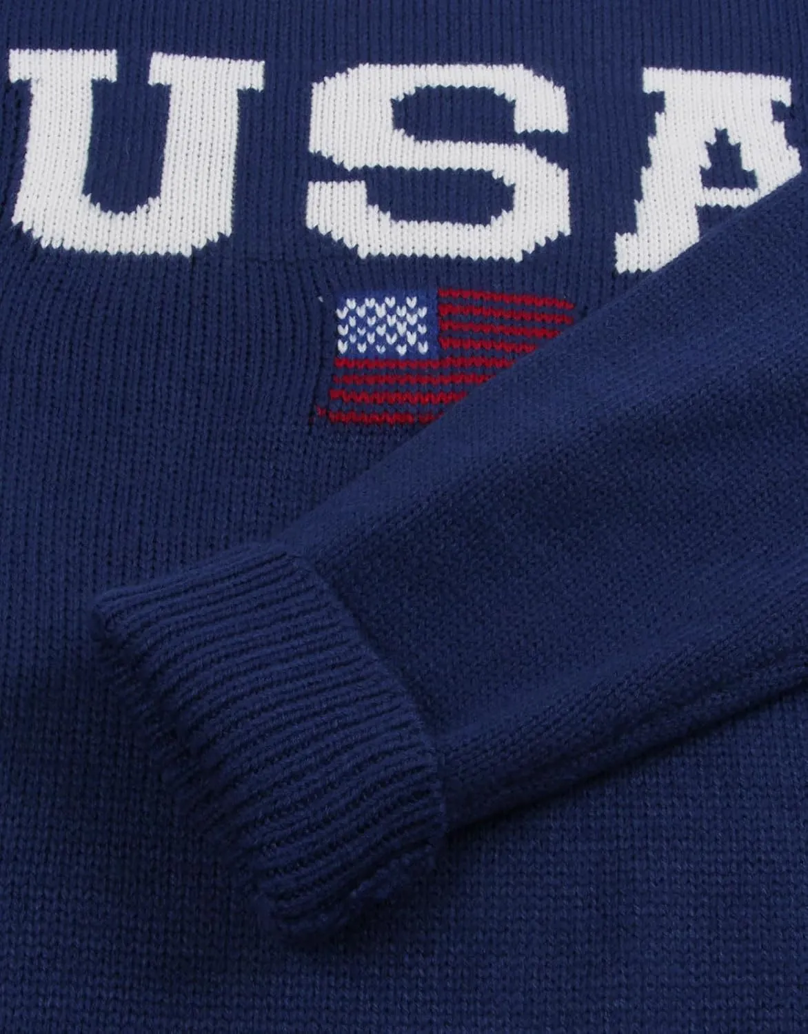 Womens American Flag Sweater Long Sleeve Crew Neck Knitted Casual Pullover Sweater