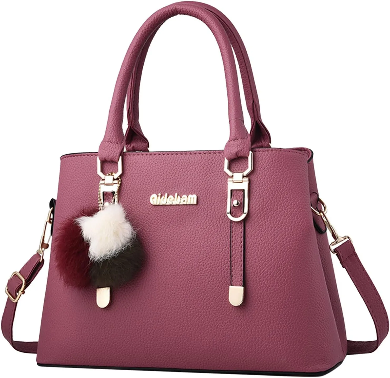 Womens Bag Elegant Casual Leather Messenger Bags Large Capacity Handbag Fashion Women (Watermelon Red, One Size)