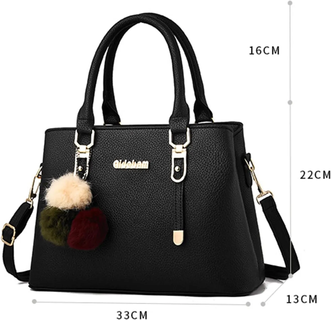 Womens Bag Elegant Casual Leather Messenger Bags Large Capacity Handbag Fashion Women (Watermelon Red, One Size)