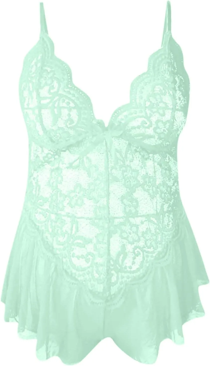 Womens Lace Plus Size One Piece Cami Womens Lingerie Bodysuit Sexy Lingerie for Women Naughty Teddy Lingerie Cheeky
