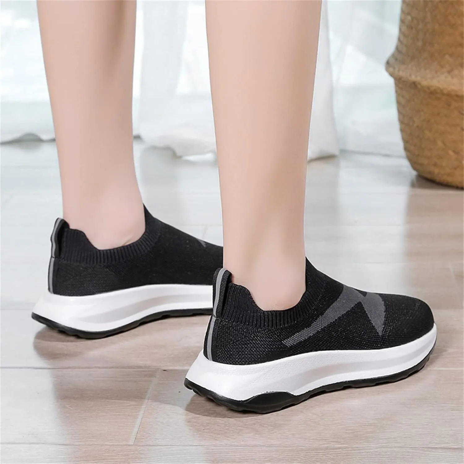 Womens Orthopedic Diabetic Walking Shoes Slip On Sneakers with Arch Support Comfortable Casual Loafers Plantar Fasciitis Foot Pain Relief