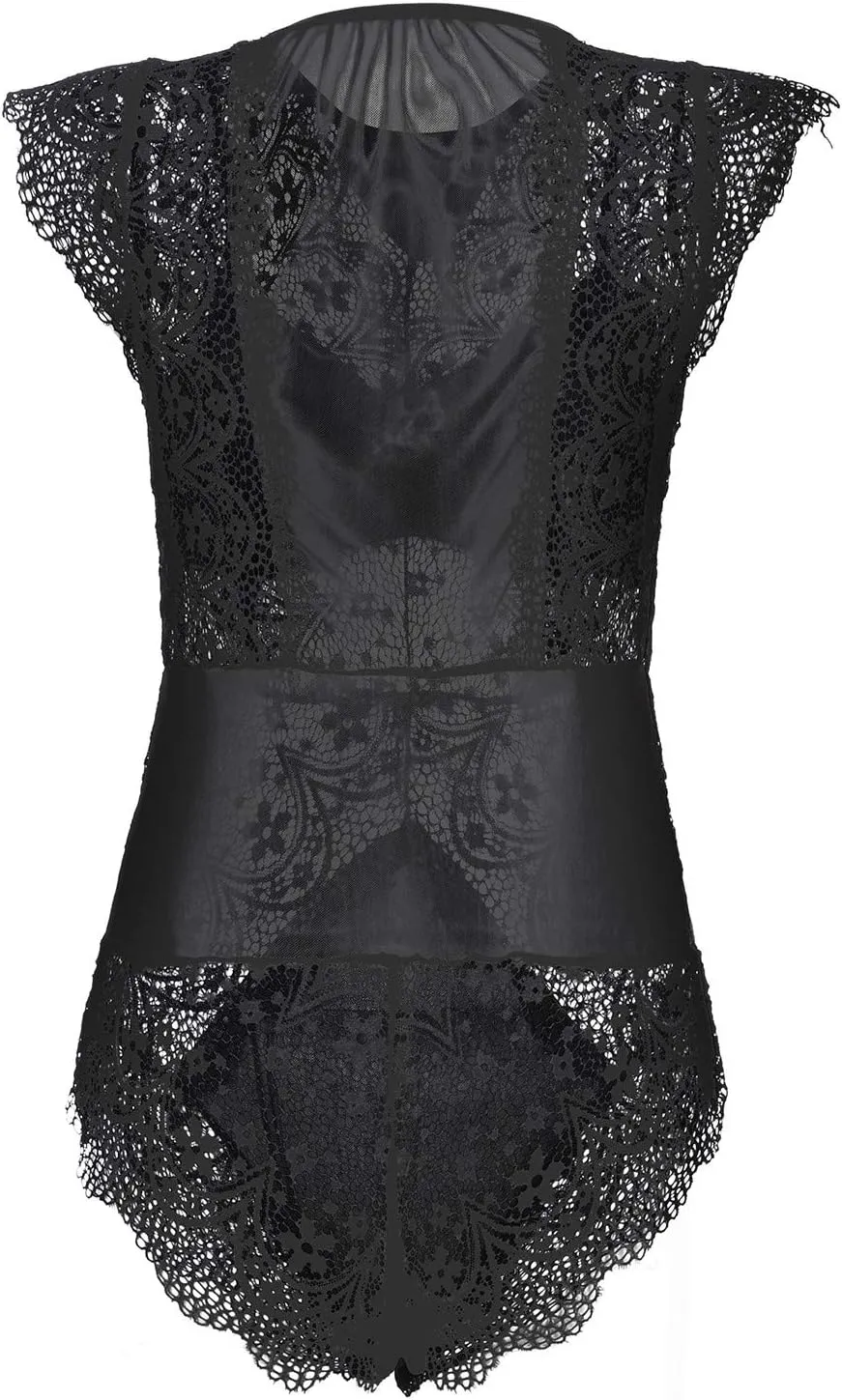 Women's Romper Lingerie Sexy Corset Lingerie for Women Bodysuit Womens Exotic Lingerie Sets Lace Curvy Teddy Lingerie