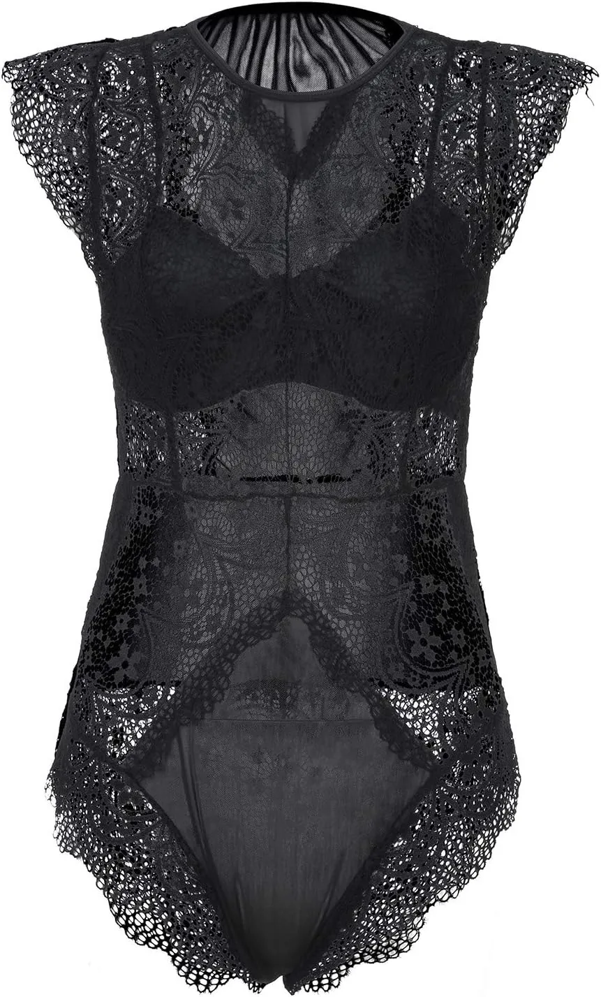 Women's Romper Lingerie Sexy Corset Lingerie for Women Bodysuit Womens Exotic Lingerie Sets Lace Curvy Teddy Lingerie