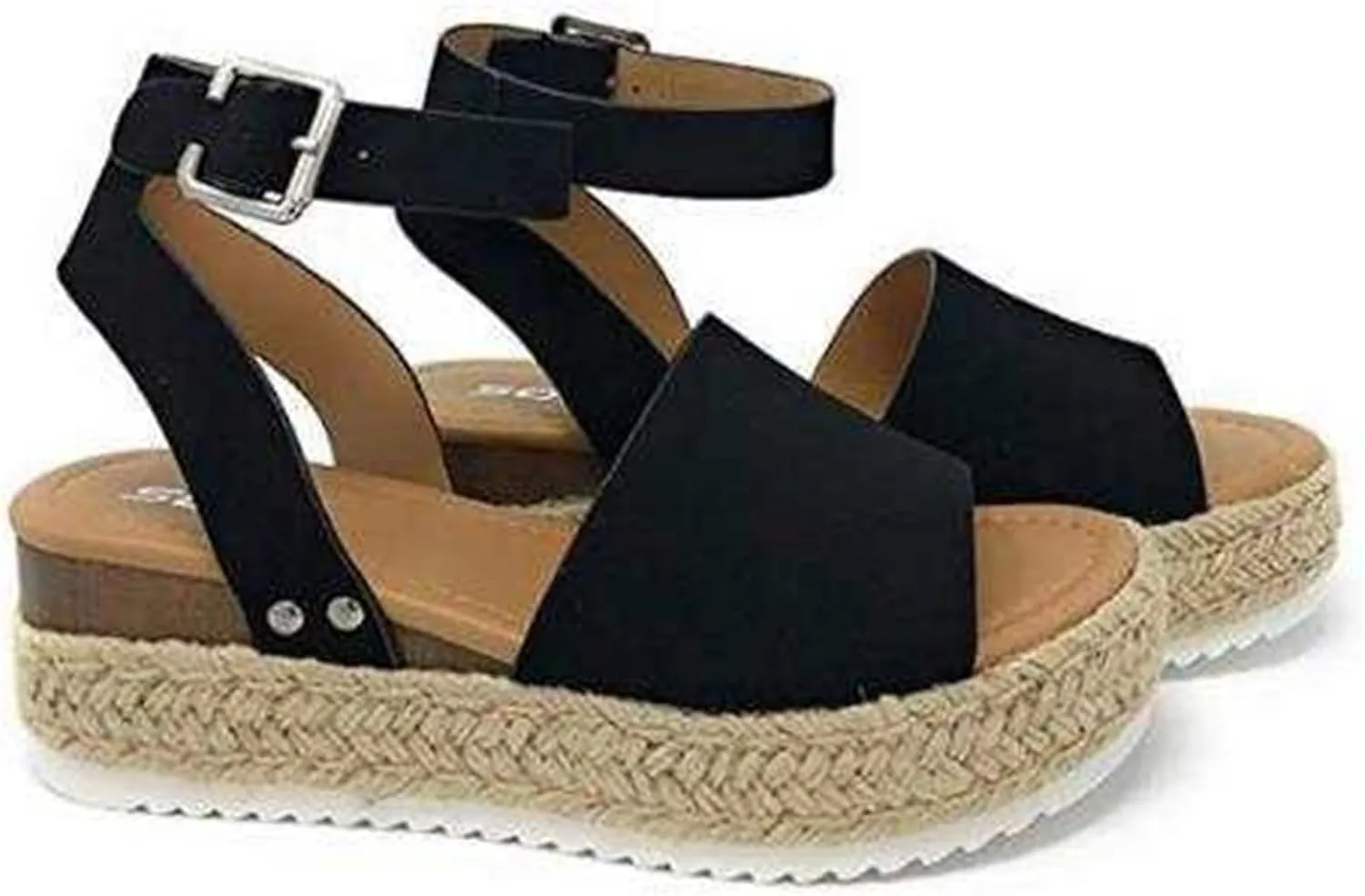 Womens Sandals Dressy Casual Wedge Platform Espadrilles Sandals Strappy Comfortable Summer Beach Walking Dress Shoes