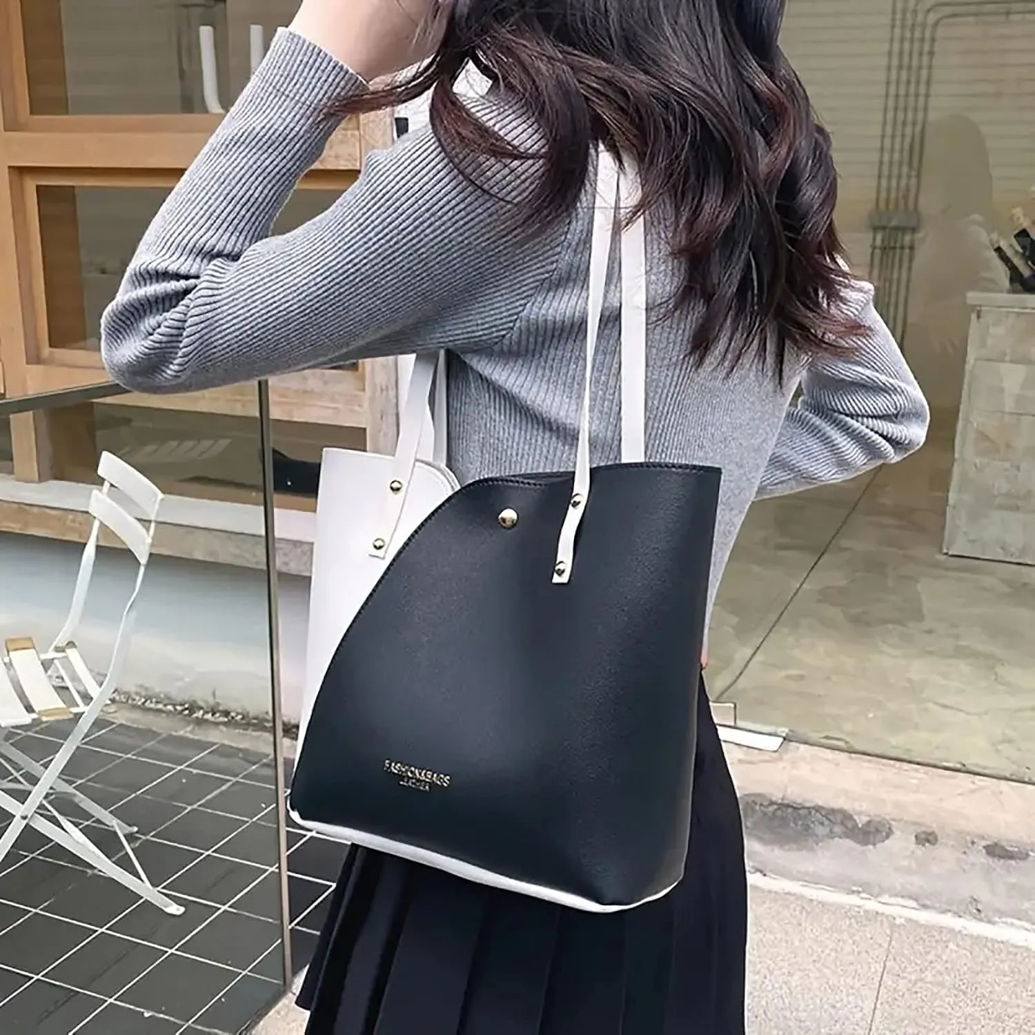 Womens Tote Bag Fashion Handbags Ladies Purse Shoulder Bags Leather Flower Tote Bags