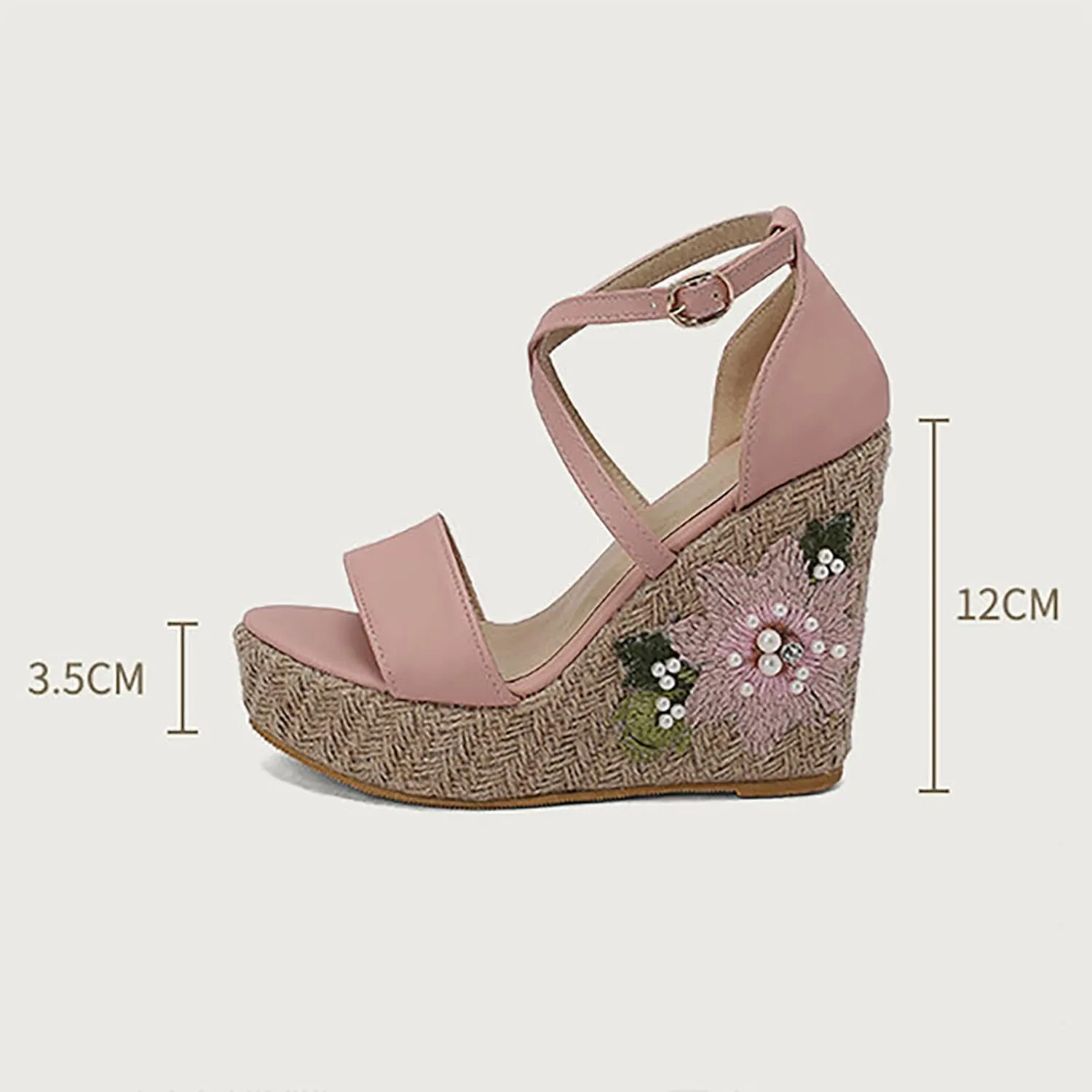 Women's Versatile Platform Sandals Summer Low Wedges Womens Comfortable Open Toe Sandal Sparkly Sandals